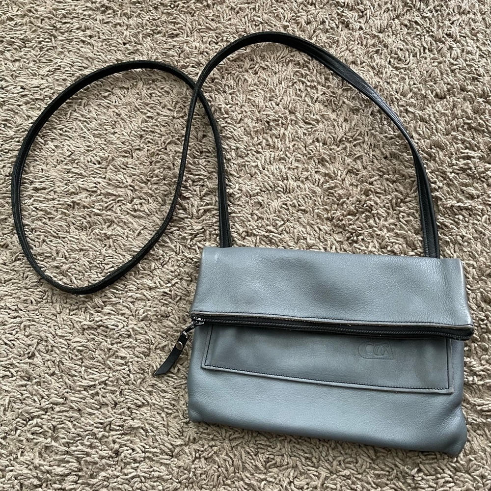 Leather Crossbody Purse Bee Engraving Vintage Suede Interior Small Romag Cute